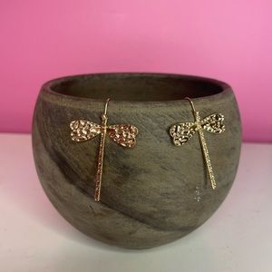 Dragonfly Shaped Dangle Earrings For Women Vintage Elegant Style Jewelry